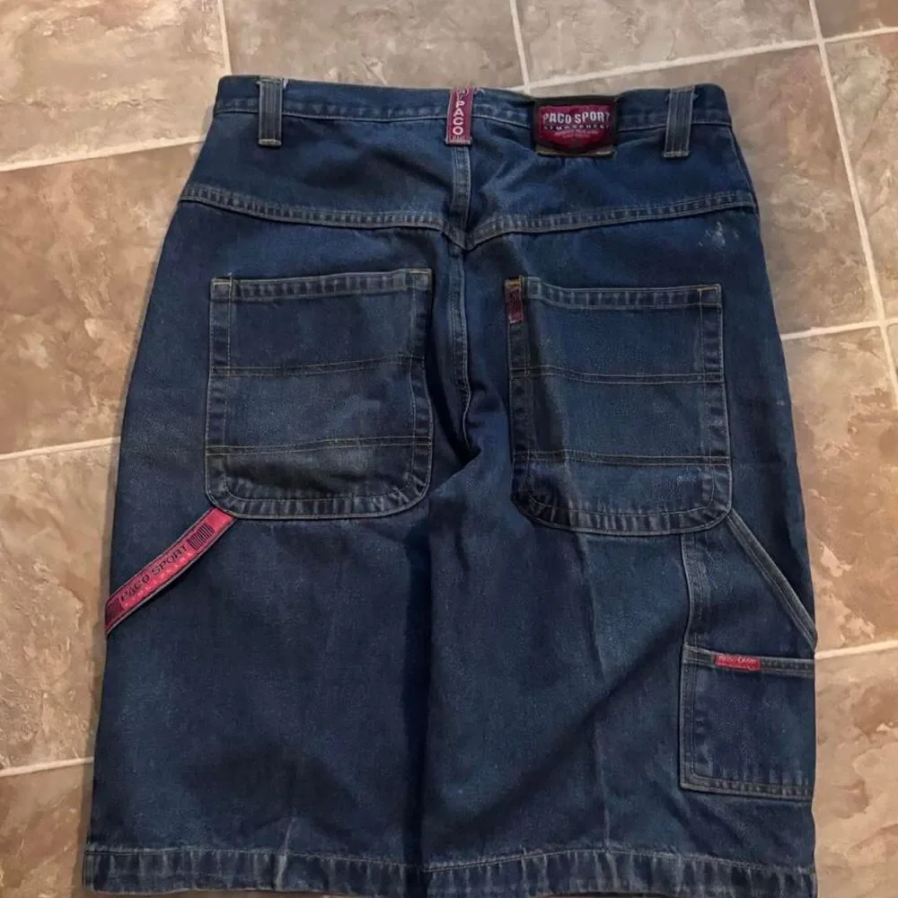 Y2K Paco jeans baggy Southpole style  Denim jorts, Size 34x14, clean pair!